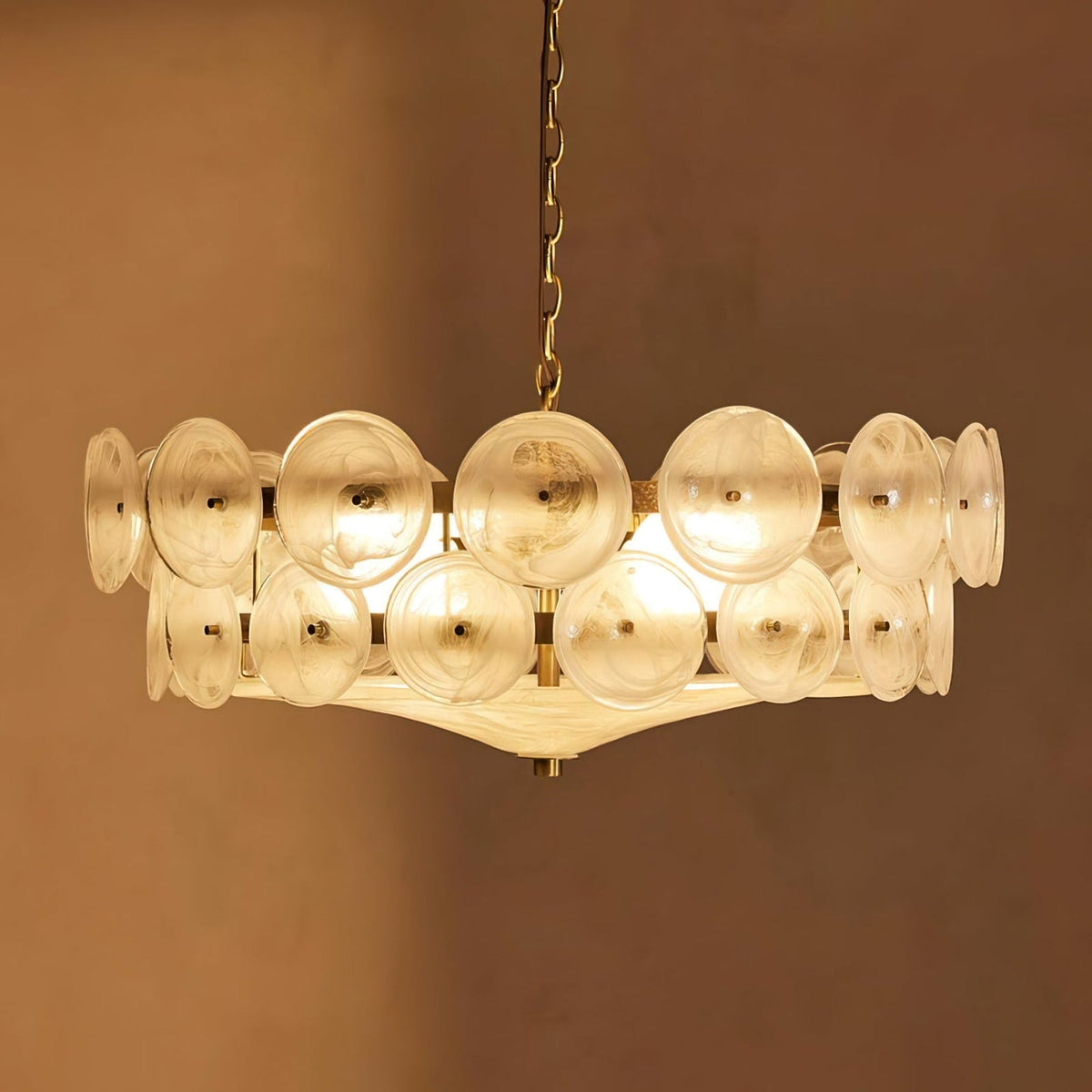 Disc Murano-Style Chandelier