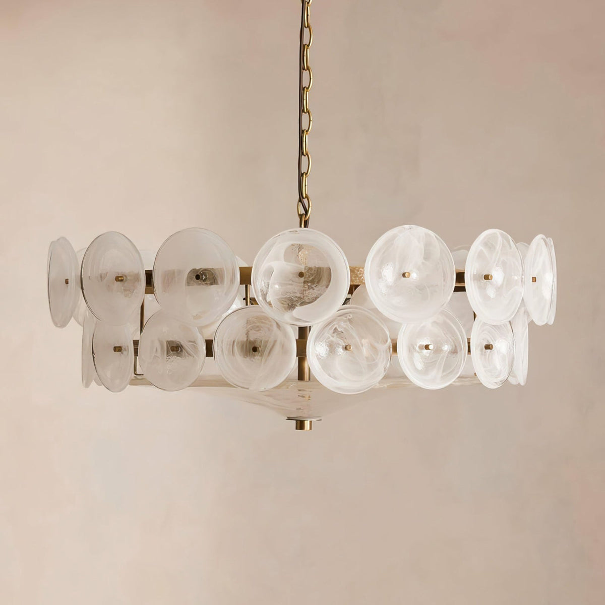 Disc Murano-Style Chandelier