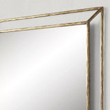 Hand Forged Metal Open Beveled Mirror