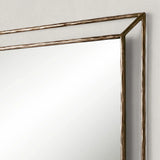 Hand Forged Metal Open Beveled Mirror