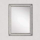 Hand Forged Metal Open Beveled Mirror