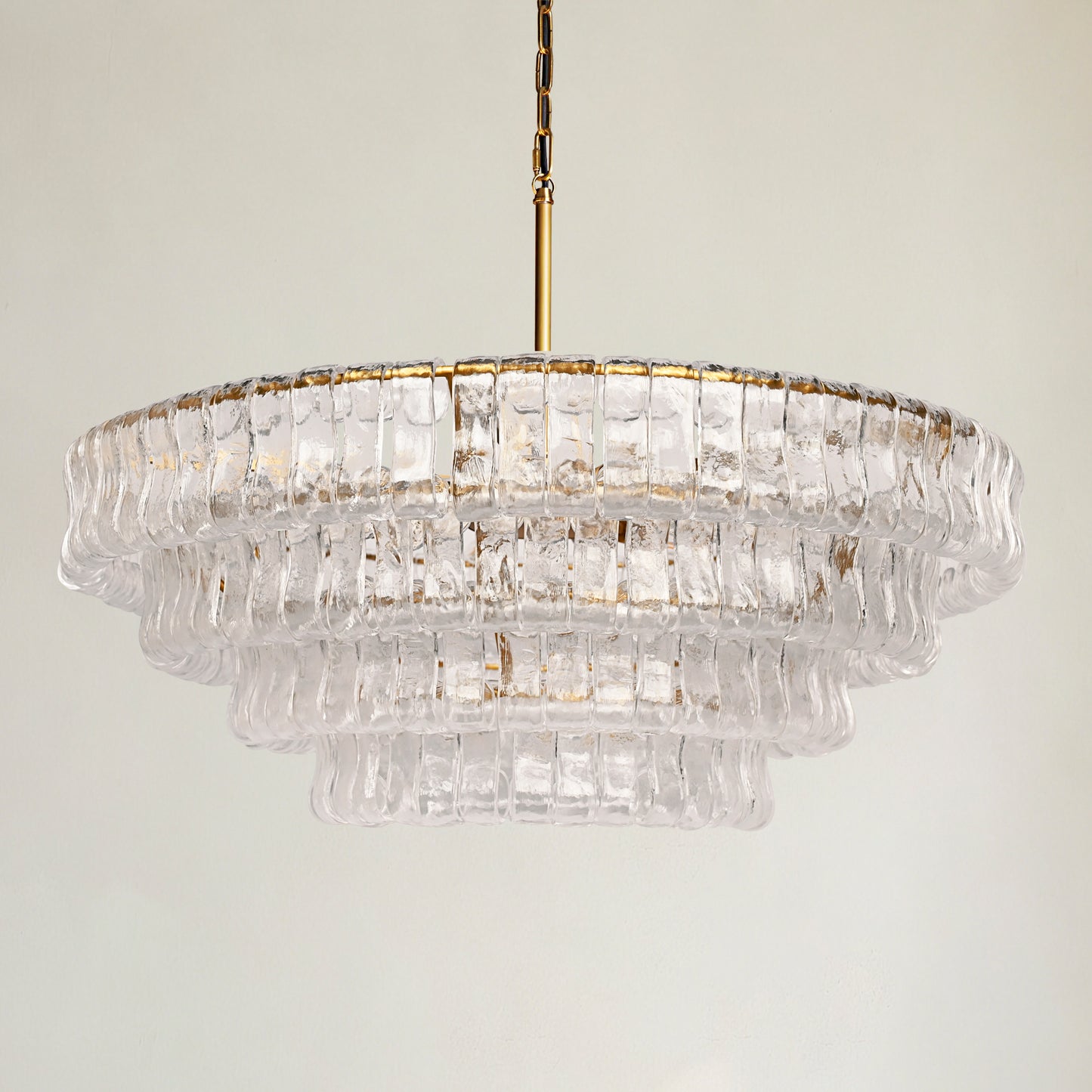 Ghiaccio 4-Tier Round Chandelier 36"