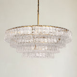 Ghiaccio 4-Tier Round Chandelier 36"