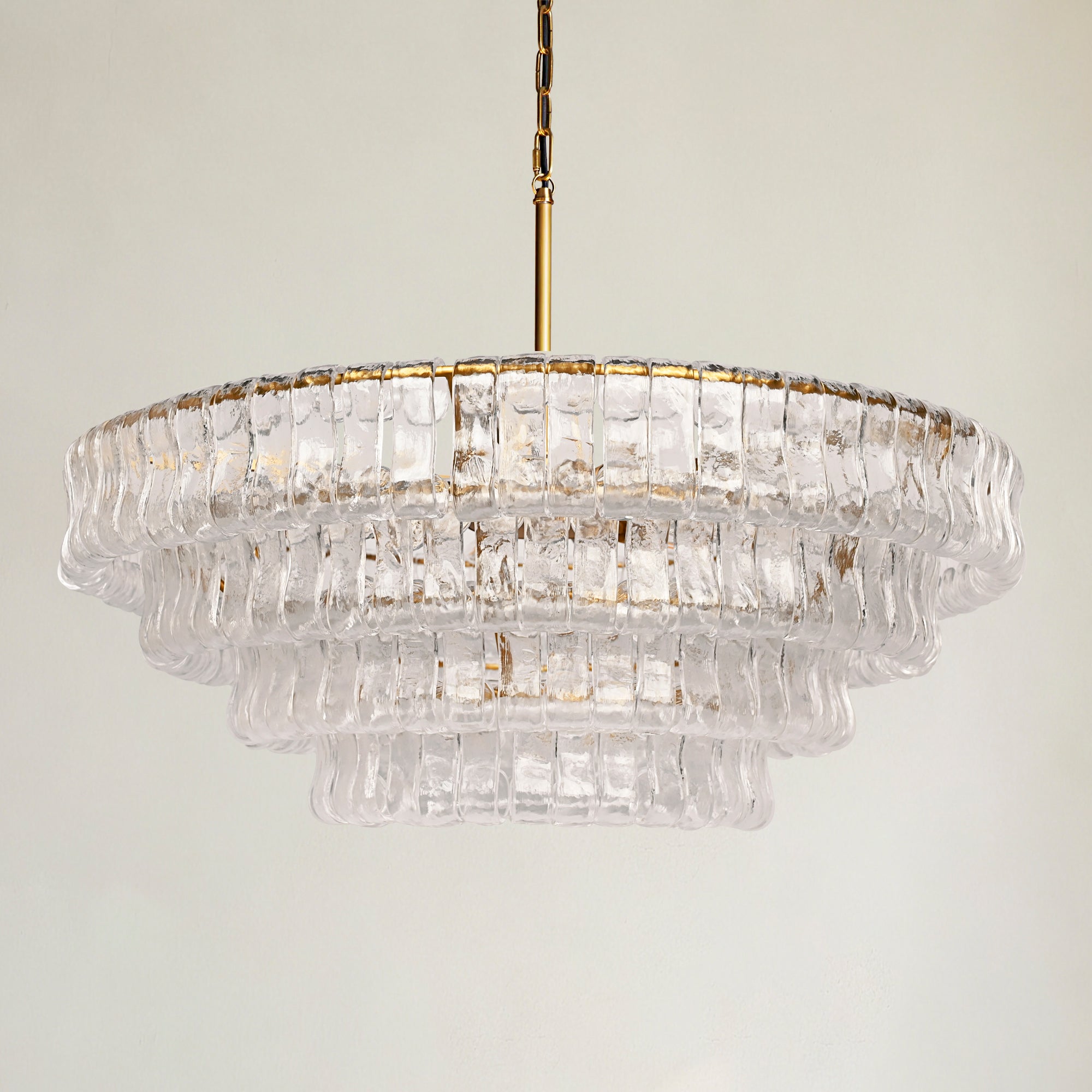 Ghiaccio 4-Tier Round Chandelier 36"