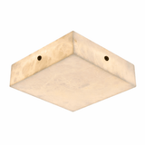 Luma Alabaster Square Flush Mount