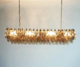 Elegant Smoked Murano-Style Poliedri Chandelier