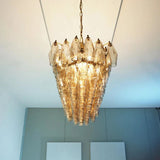 Elegant Smoked Murano-Style Poliedri Chandelier