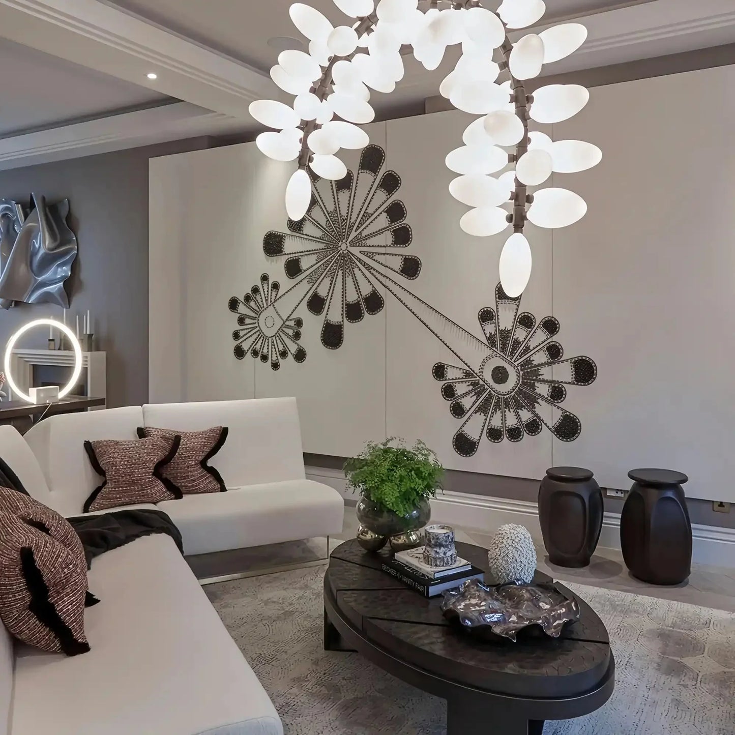 Arch Branch Grape Chandelier