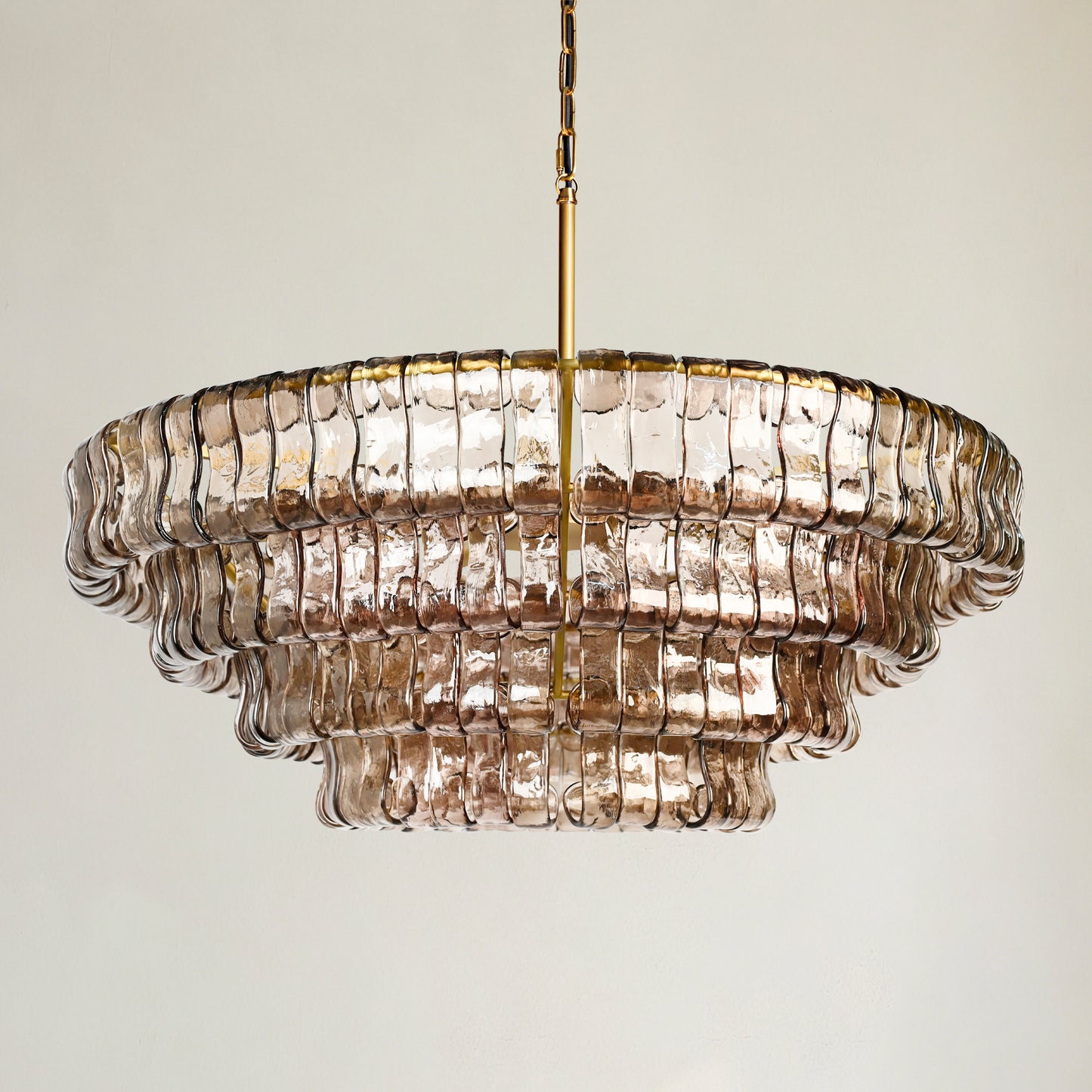 Ghiaccio 4-Tier Round Chandelier 36"