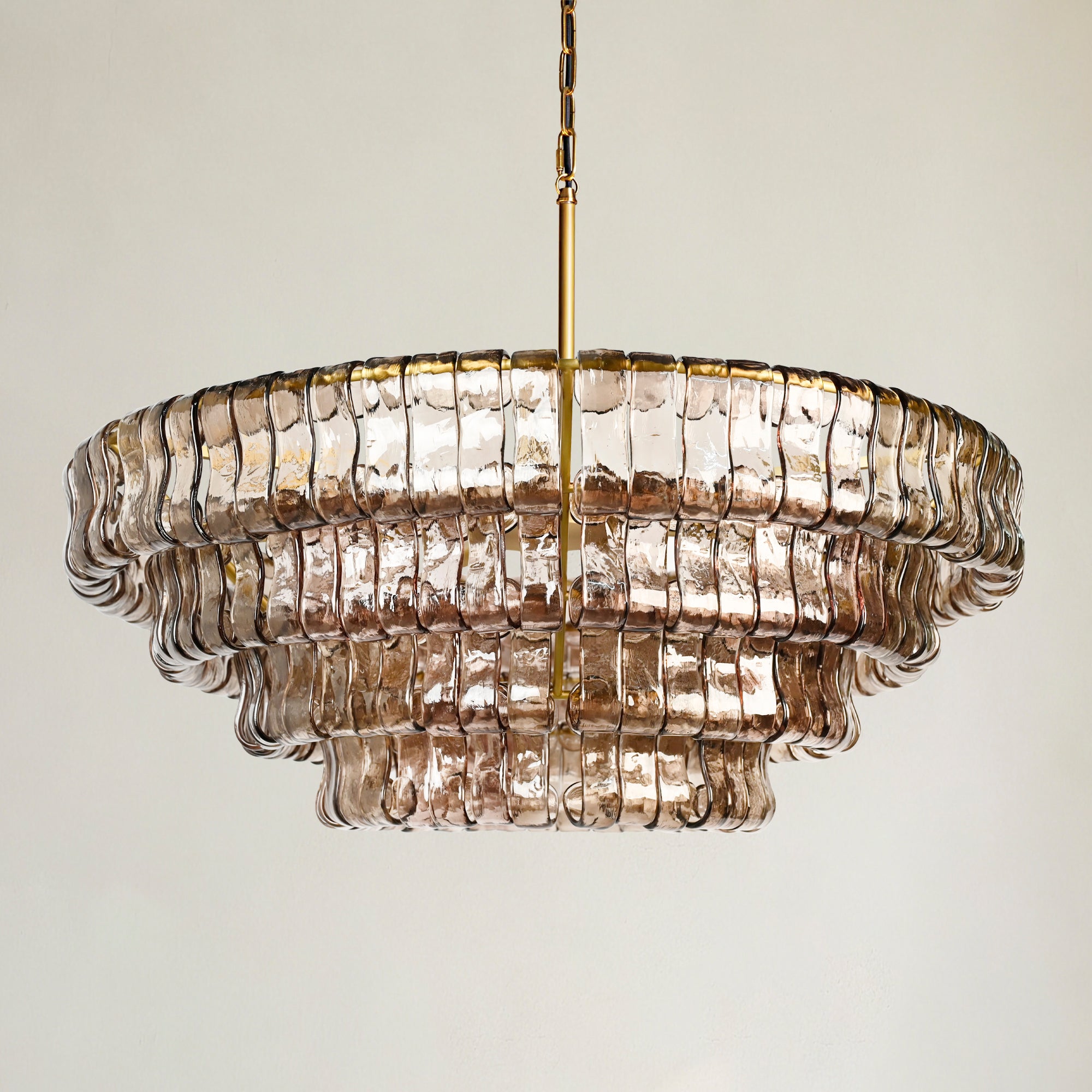 Ghiaccio 4-Tier Round Chandelier 36"