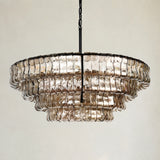 Ghiaccio 4-Tier Round Chandelier 36"