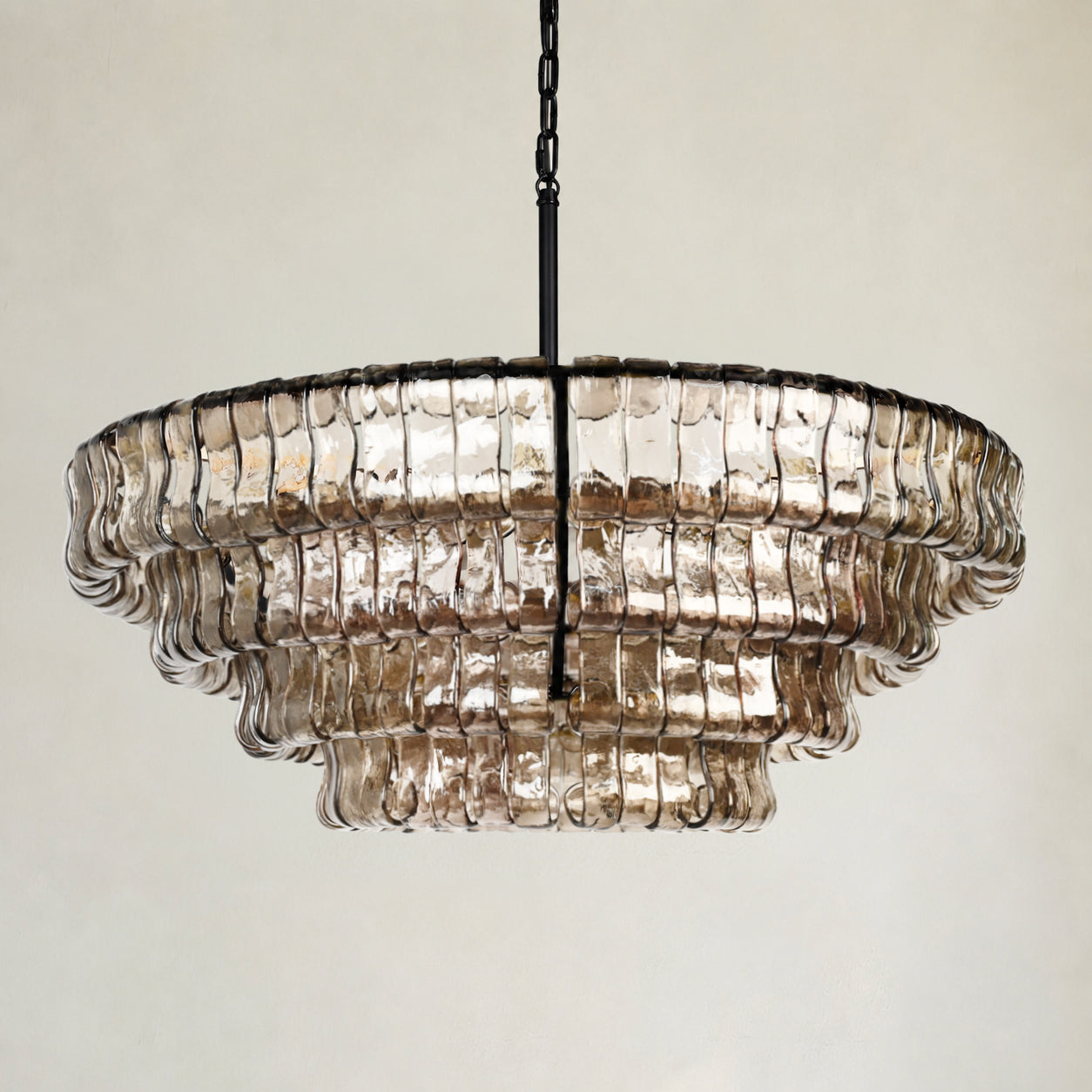 Ghiaccio 4-Tier Round Chandelier 36"