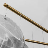 Modern Glass Disc Chandelier