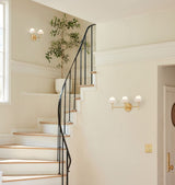 Alabaster Shade Greenwich Triple Wall Sconce