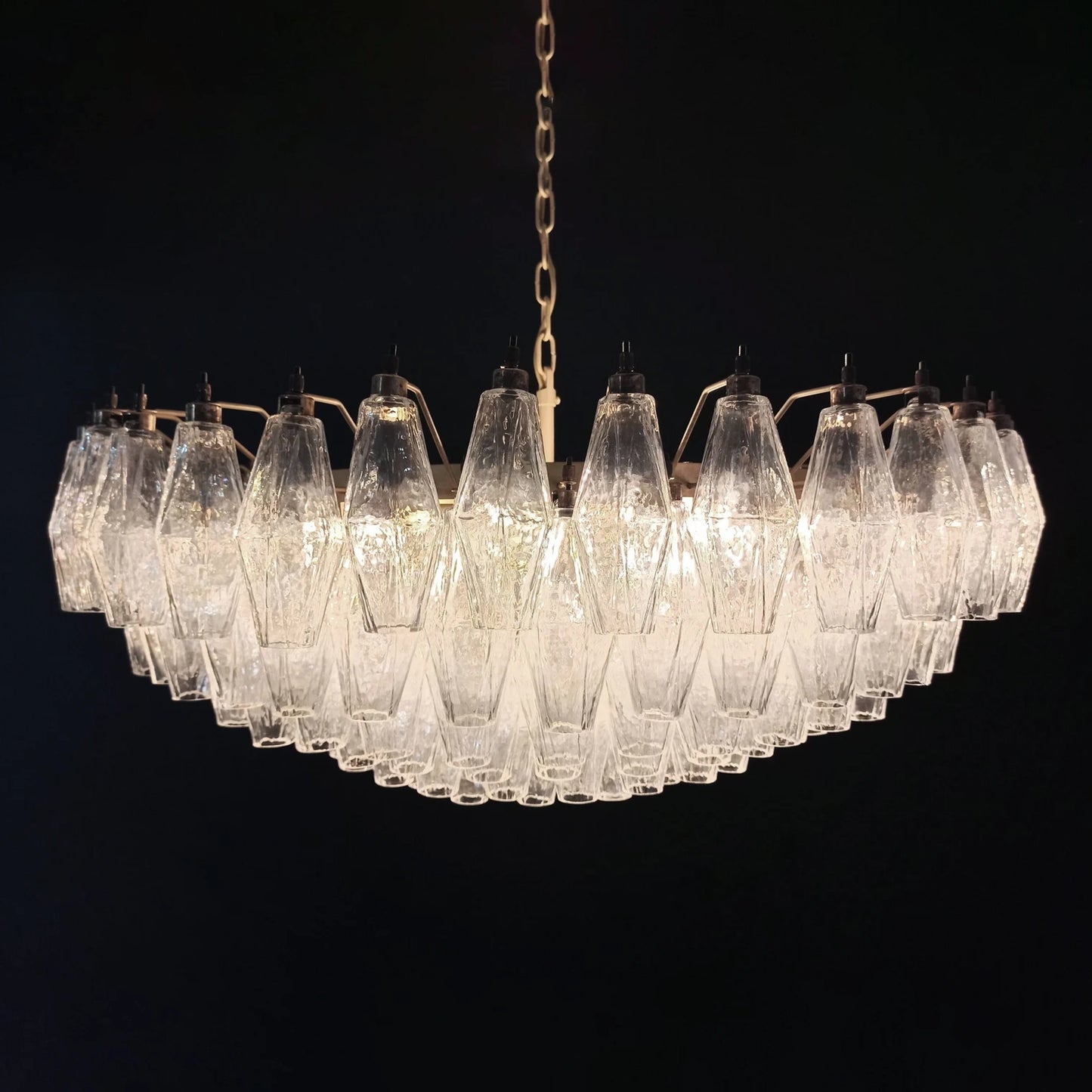 Verona Round Chandelier 35" - 185 Clear glass