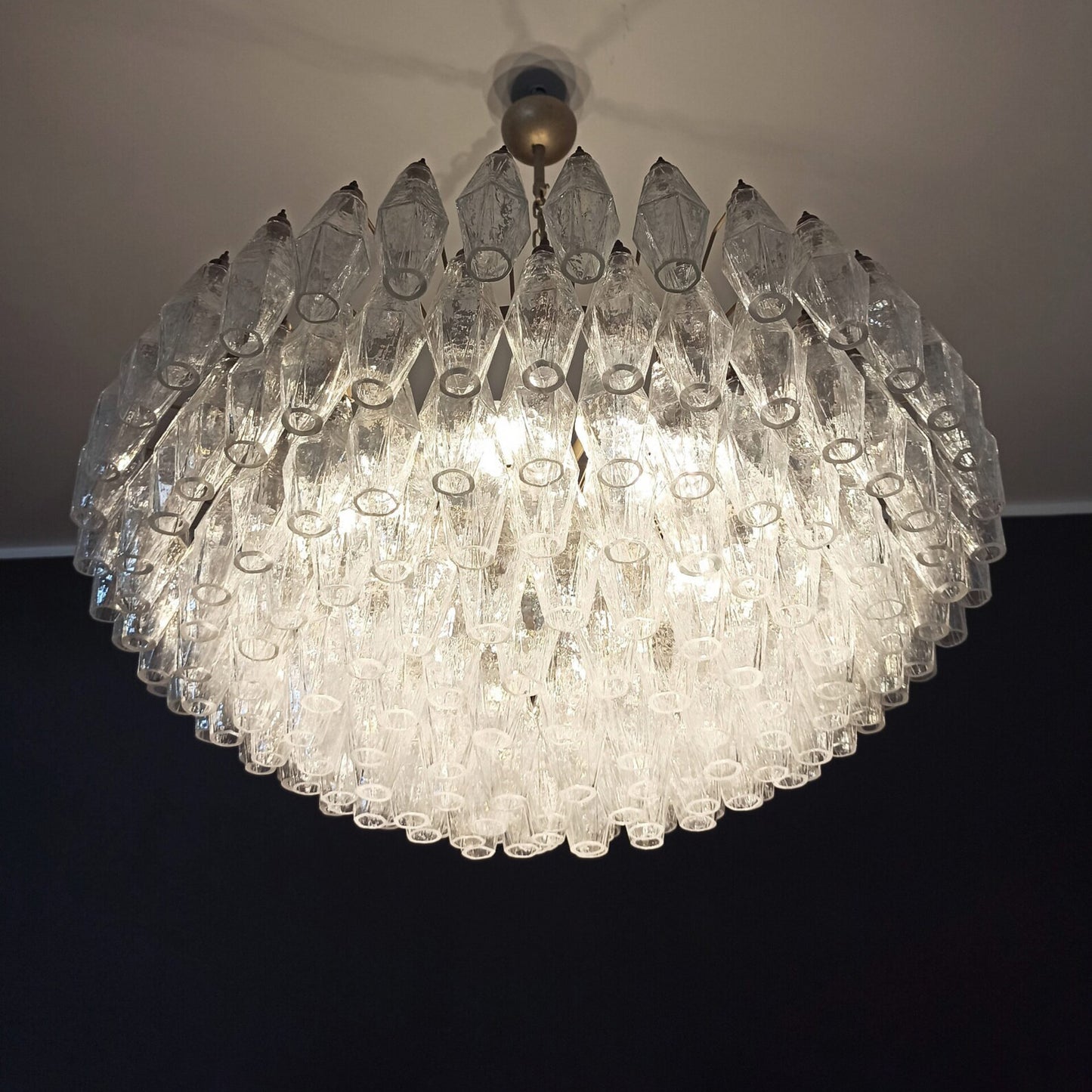 Verona Round Chandelier 35" - 185 Clear glass