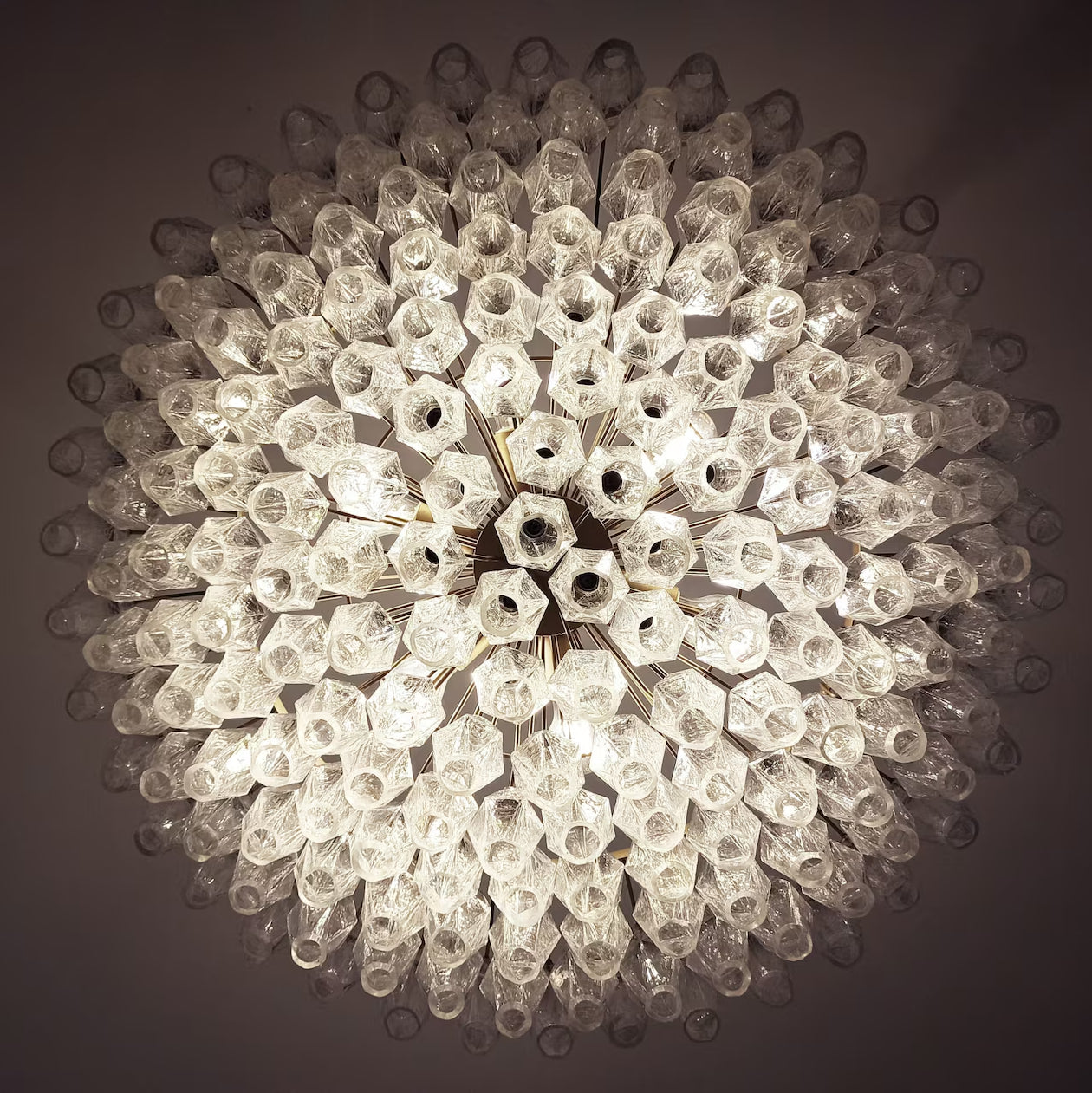 Verona Round Chandelier 35" - 185 Clear glass