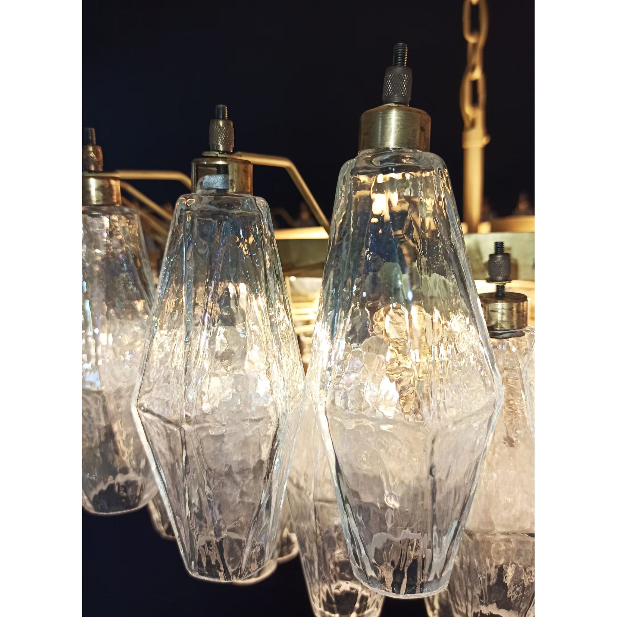 Verona Round Chandelier 35" - 185 Clear glass