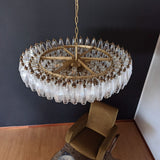 Verona Round Chandelier 35" - 185 Clear glass