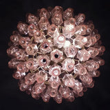 Verona Round Chandelier 24" - 140 Glass Pink