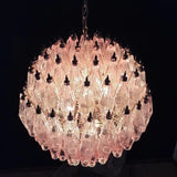 Verona Round Chandelier 24" - 140 Glass Pink