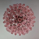 Verona Round Chandelier 24" - 140 Glass Pink