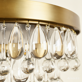 Handmade Art Crystal Glass Calira Modern Flush Mount