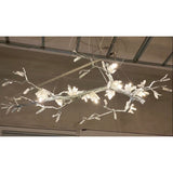 Selenite Crystal Blossom Branching Tree Chandelier