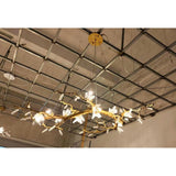 Selenite Crystal Blossom Branching Tree Chandelier