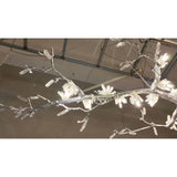 Selenite Crystal Blossom Branching Tree Chandelier