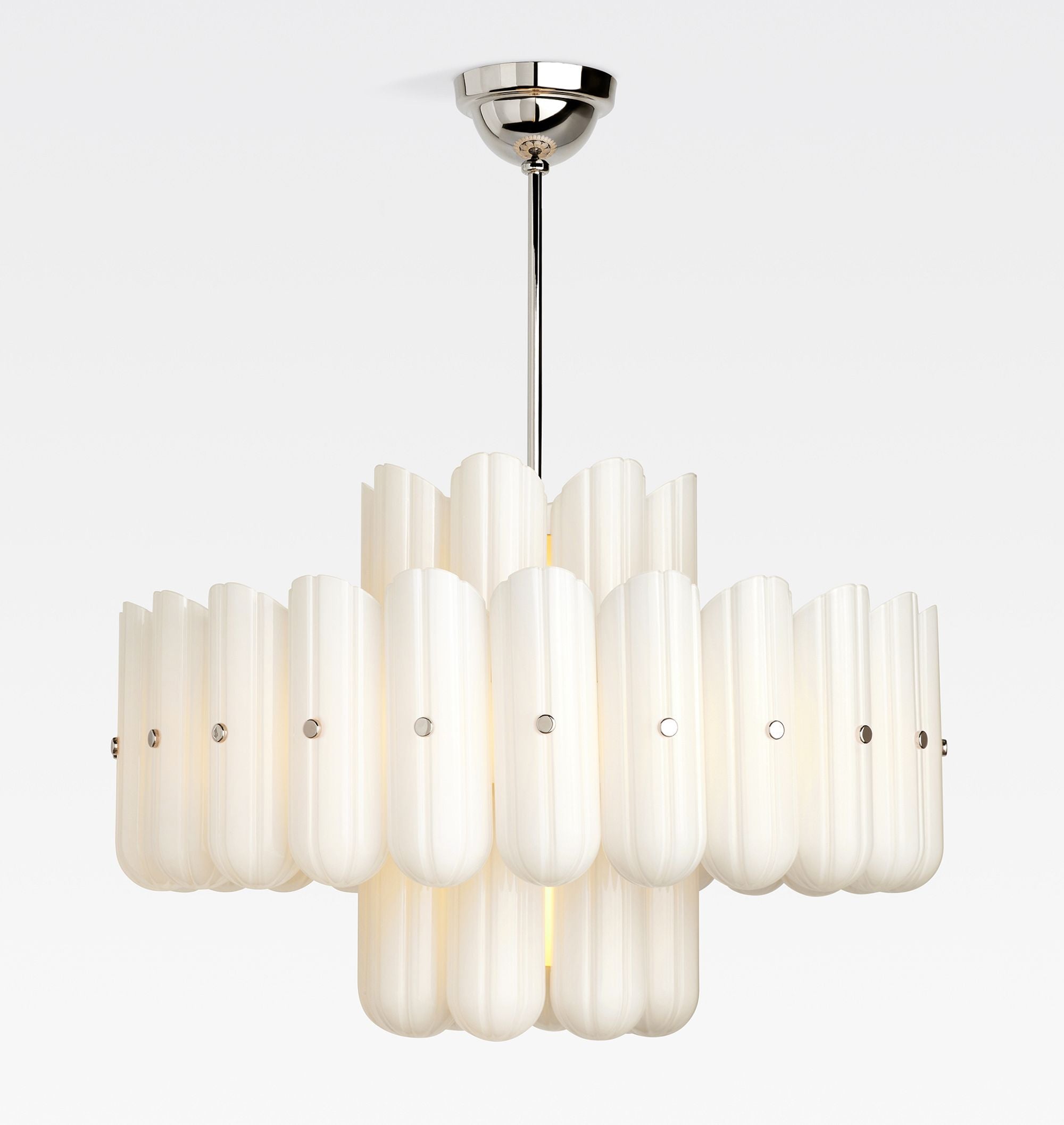 Myrna LED Double Tier Round Chandelier 25" 35" 46"