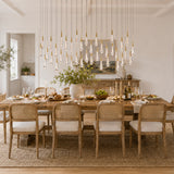 Soltaire Glass Linear Chandelier