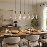Soltaire Glass Linear Chandelier