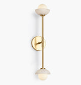 Alabaster Shade Greenwich Linear Wall Sconce