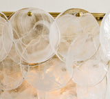 Riviera Glass Disc Sconce 13"