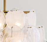 Riviera Glass Disc Chandelier 26"