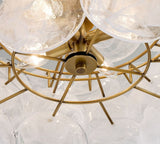 Riviera Glass Disc Chandelier 26"