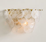 Riviera Glass Disc Sconce 13"