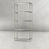 Hand-Forged Metal Glass Shelving