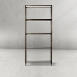 Hand-Forged Metal Glass Shelving