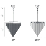 Bloomfield LED Chandelier Black