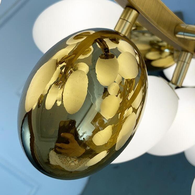 Large Copper Branch Grape Chandelier