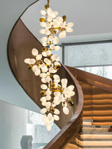 Large Copper Branch Grape Chandelier
