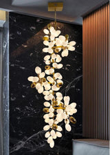 Large Copper Branch Grape Chandelier