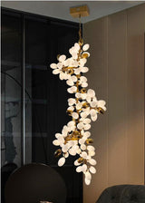 Large Copper Branch Grape Chandelier