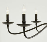 Lucca Iron Round 2-Tier Chandelier (48")