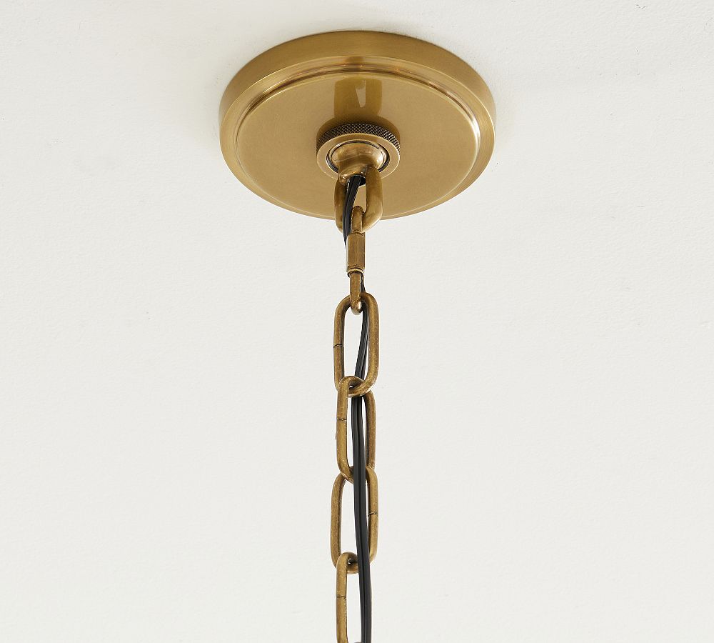 Lucca Iron Round 2-Tier Chandelier (48")
