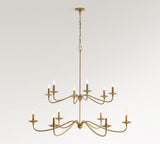 Lucca Iron Round 2-Tier Chandelier (48")