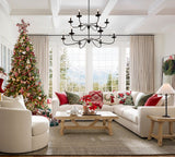 Lucca Iron Round 2-Tier Chandelier (48")
