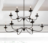 Lucca Iron Round 2-Tier Chandelier (48")